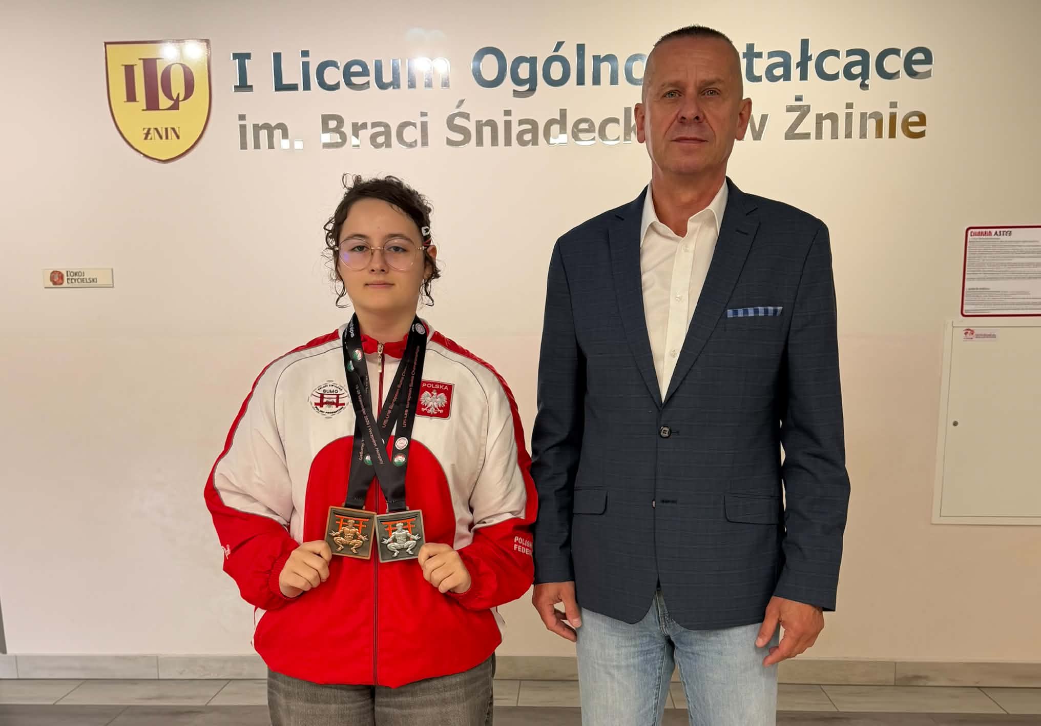 Dyrektor I LO w Żninie z Zofią Leśniewską